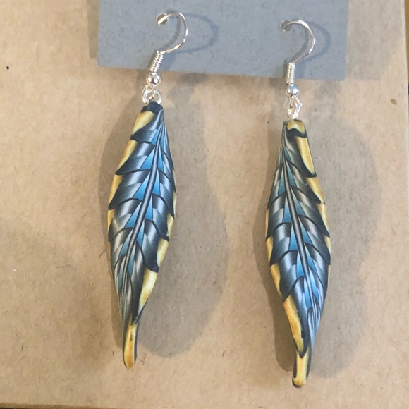 Jon Stuart Anderson Feather Earrings - Picture 2 of 8